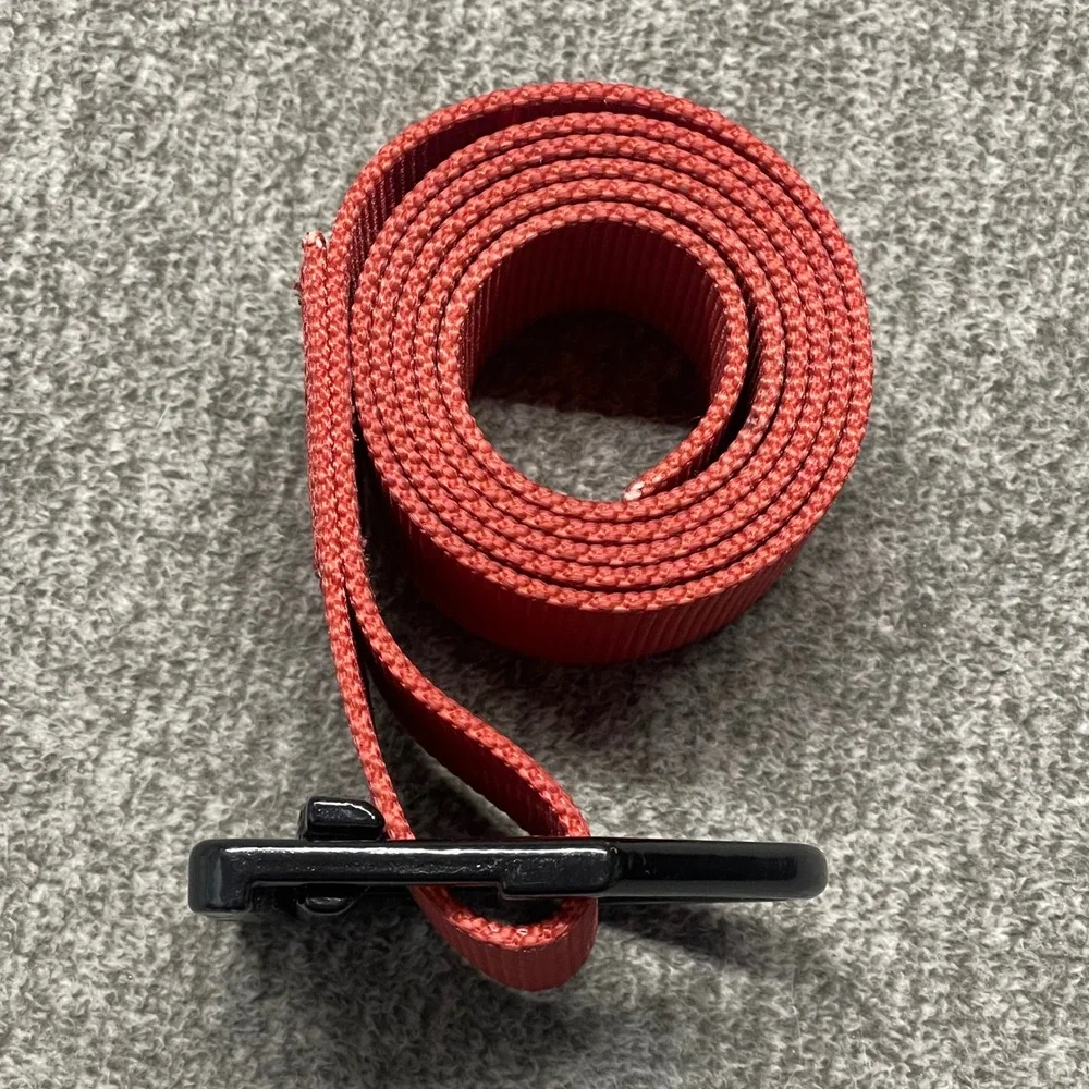 Flag Nor Fail Kill Everything Mens Web Belt Red Nylon D-Ring Buckle 37.5 Inch
